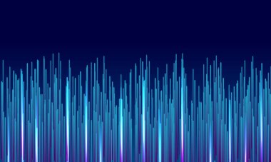 Parçacık çizgilerinin soyut dijital arka planı. Vektör.