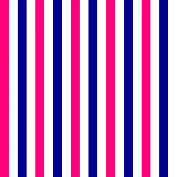 Blue Pink White Stripes Seamless Pattern Vector Illustration — Stock Vector