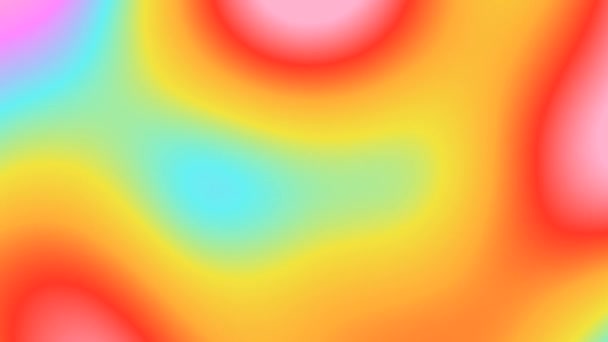 色彩斑斓的抽象模糊的梯度背景 移动抽象模糊的背景 彩虹渐变漏洞背景动画 — 图库视频影像