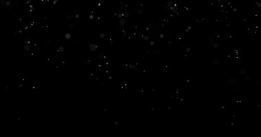 Döngülü Noel Karla Kaplanan Kar Parçacıkları Ekran Harmanlama Kipi için Siyah Arkaplan Efekti