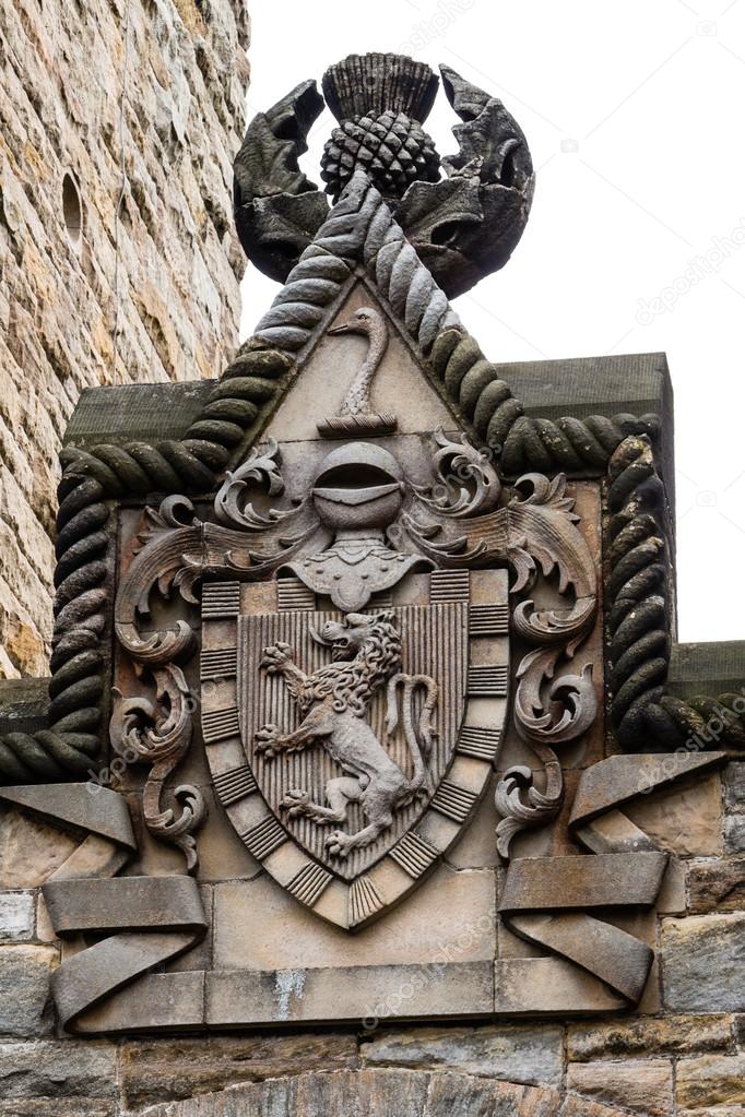 William Wallace coat of arms at The National Wallace Monument in
