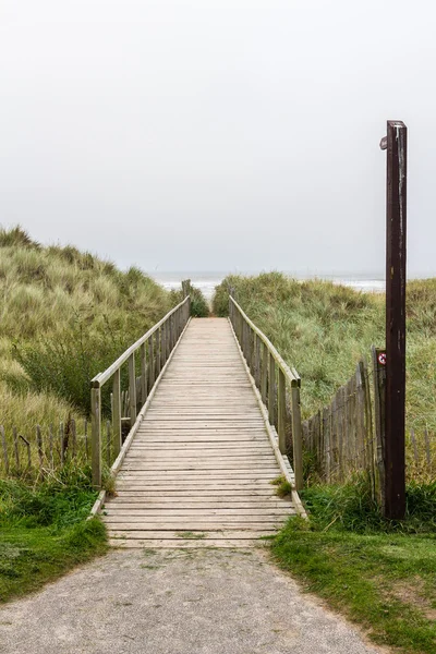 Vía de acceso de madera a la playa — Foto de Stock