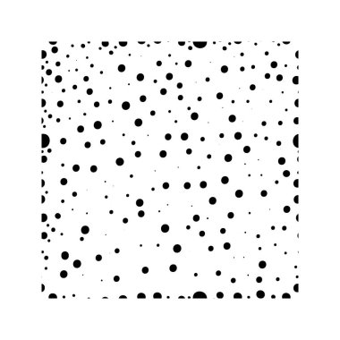 Farklı boyutlarda siyah noktalar. Nesne ve tekstil doldurmak için kusursuz vektör deseni.