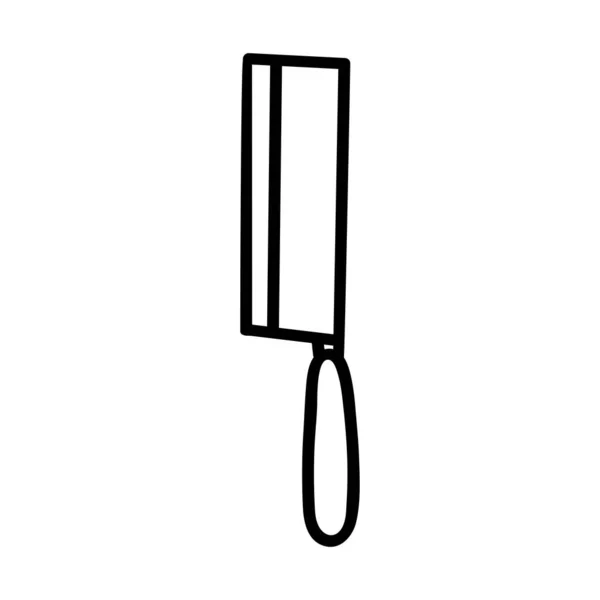 Bıçağın Çizimi Vektör Çizimi Doodle Tarzı Çizim — Stok Vektör