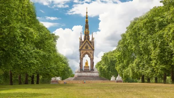 Monumento al Príncipe Alberto, Hyde park Londres — Vídeos de Stock