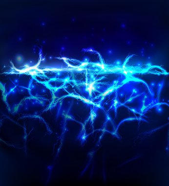 Abstract background made of Electric lighting effect clipart