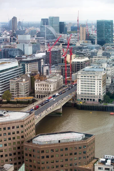 Luchtfoto van City of London, Londen Uk — Stockfoto