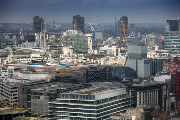 伦敦金融城的鸟瞰图，英国伦敦 — 图库照片