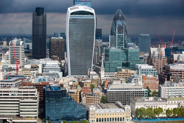 City of London aerial view, London UK — Stock Photo, Image