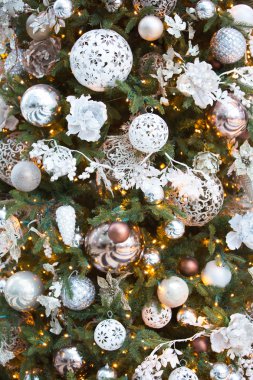 Noel ağacı'nın oyuncakları arka plan. 