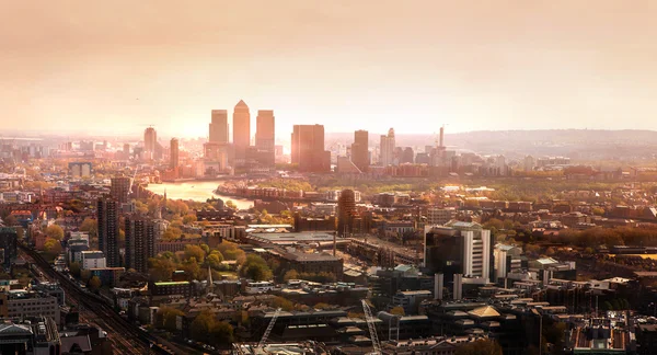 City of London widok na 32 piętrze. Londyn — Zdjęcie stockowe