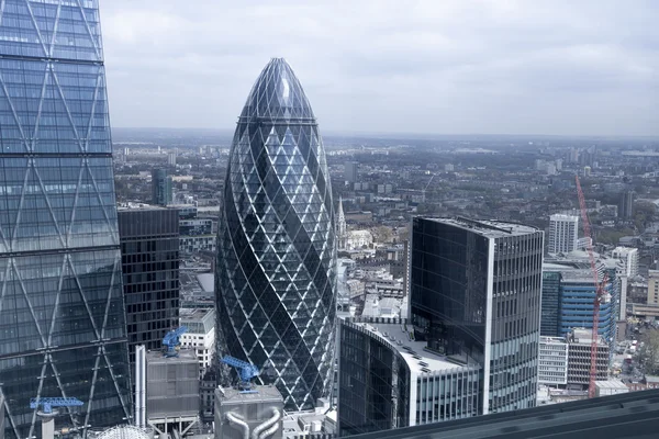 City of London widok na 32 piętrze. Londyn — Zdjęcie stockowe