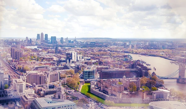 Vista sulla città di Londra da 32 piani. Londra — Foto Stock