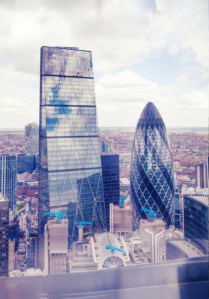 Vista de la ciudad de Londres desde el piso 32. Londres — Foto de Stock