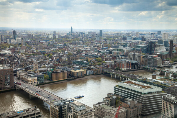 City of London aerial view. Great Britain