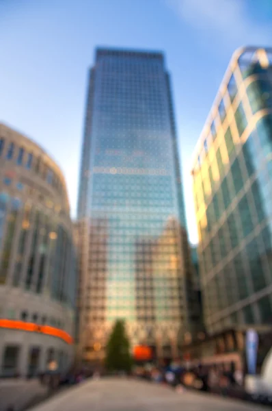 在日落时的模糊的图像伦敦金融城。背景图像 — 图库照片