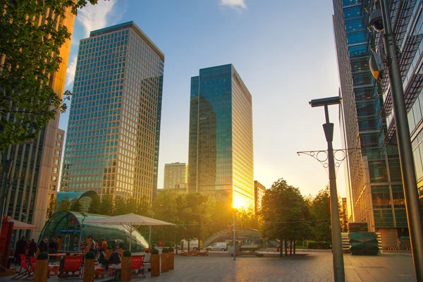 Canary Wharf, Londra. İngiltere — Stok fotoğraf