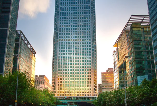 Canary Wharf, Londra. İngiltere — Stok fotoğraf