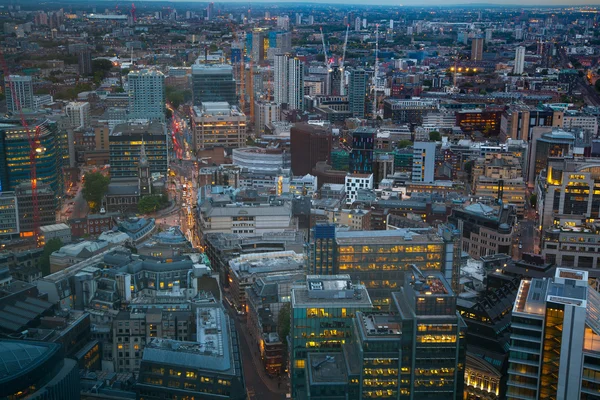 Лондон вид на захід сонця з 32 підлоги — стокове фото