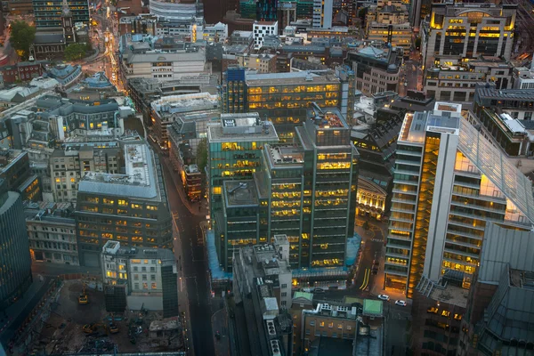 Londra vista al tramonto dal 32 piano — Foto Stock