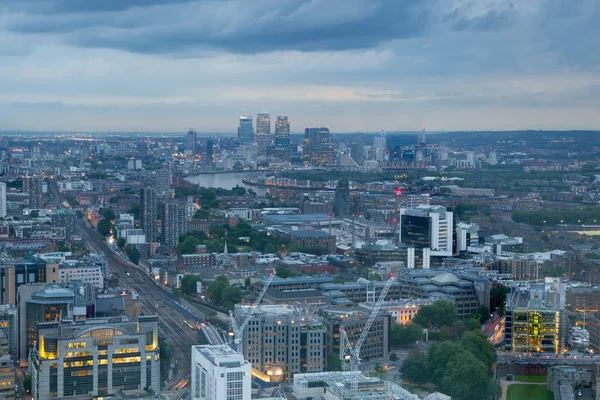 London view at sunset from the 32 floor — Stock Photo, Image