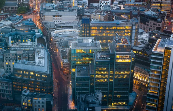 Londra vista al tramonto dal 32 piano — Foto Stock