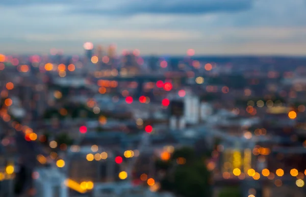 在日落时的模糊的图像伦敦金融城。背景图像 — 图库照片