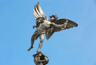 Piccadilly Sirki 'nde Eros Heykeli, Londra, İngiltere