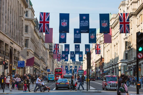 Regent street, Londýn Velká Británie — Stock fotografie