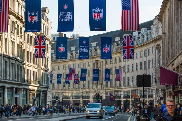 Regent street, Londres Reino Unido — Fotografia de Stock