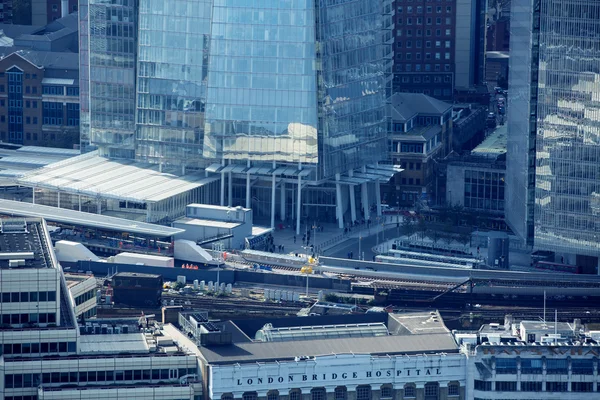 Luchtfoto van City of London, Verenigd Koninkrijk — Stockfoto