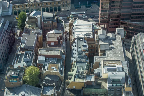 Luchtfoto van City of London, Verenigd Koninkrijk — Stockfoto