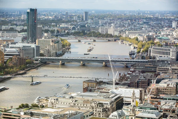 伦敦金融城的鸟瞰图英国 — 图库照片