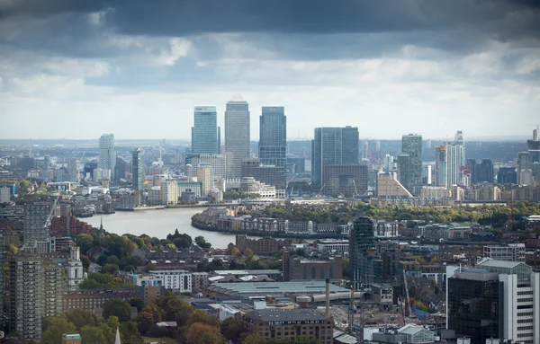 Luchtfoto van City of London, Verenigd Koninkrijk — Stockfoto