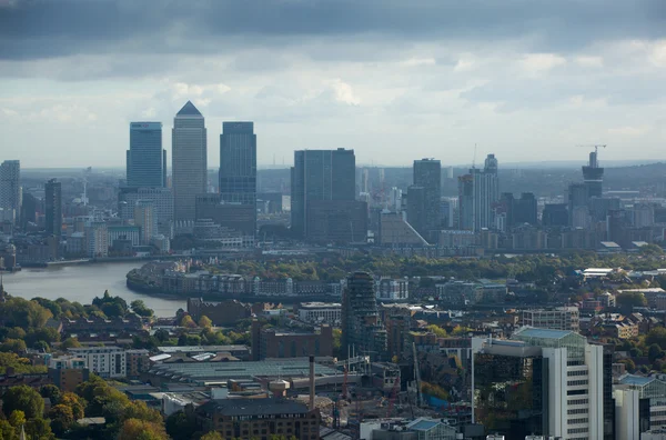 Stadt London Luftaufnahme, Großbritannien — Stockfoto