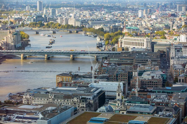 Ville de Londres vue aérienne, Royaume-Uni — Photo