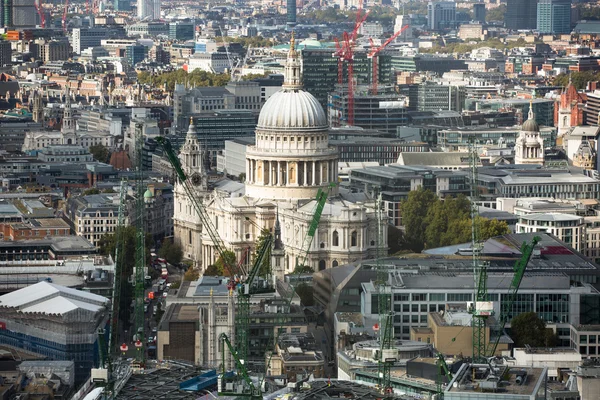 Luchtfoto van City of London, Verenigd Koninkrijk — Stockfoto