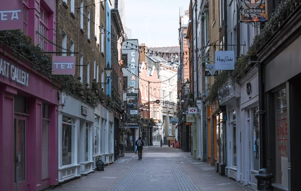 London Februari 2021 Carnaby Street Een Autovrije Winkelstraat Soho Londense — Stockfoto