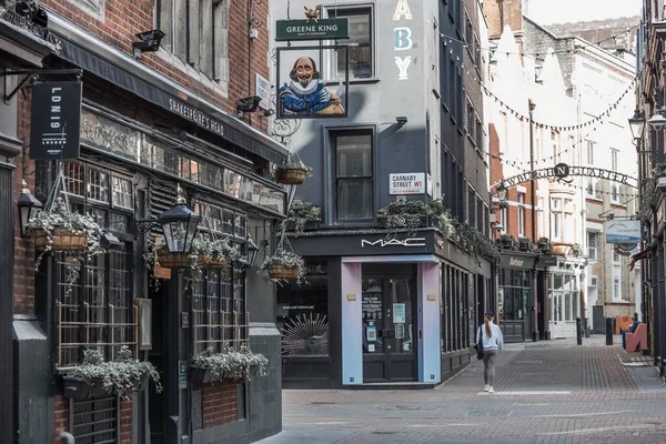 London Februari 2021 Carnaby Street Een Autovrije Winkelstraat Soho Londense — Stockfoto