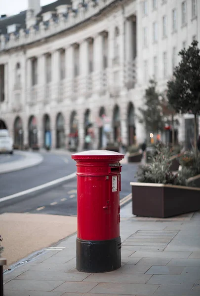 Londra Ngiltere Şubat 2021 Covid Tecrit Sırasında Regent Caddesindeki Posta — Stok fotoğraf