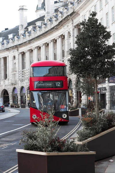 London February 2021 Regent Street View Covid Lockdown People Empty — Stock Photo, Image