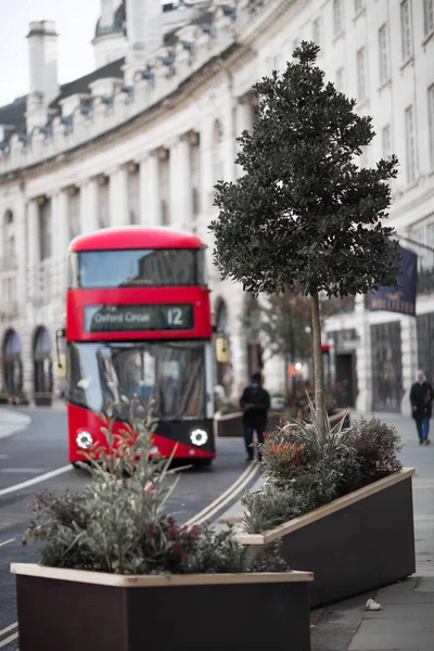 Londen Groot Brittannië Februari 2021 Regent Street View Tijdens Covid — Stockfoto