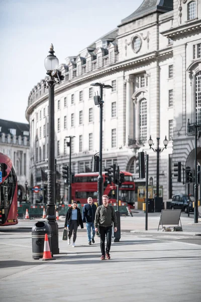 London Egyesült Királyság 2021 Február Piccadilly Circus View Covid Lockdown — Stock Fotó