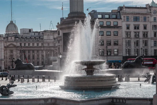 Londyn Wielka Brytania Lutego 2021 Narodowe Muzeum Galerii Trafalgar Square — Zdjęcie stockowe