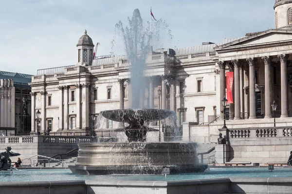 Londres Reino Unido Fevereiro 2021 Museu Galeria Nacional Trafalgar Square — Fotografia de Stock