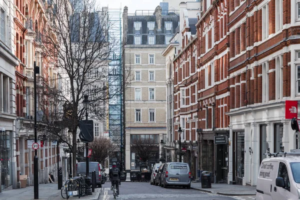 Londra Regno Unito Febbraio 2021 Empty Streets City London Durante — Foto Stock