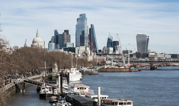 Londra Regno Unito Febbraio 2021 Vista Sulla Città Londra Con — Foto Stock