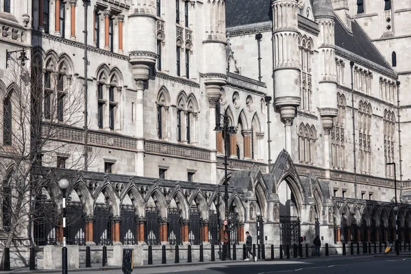 London Storbritannien Februari 2021 Royal Courts Justice Byggd 1870 Talet — Stockfoto