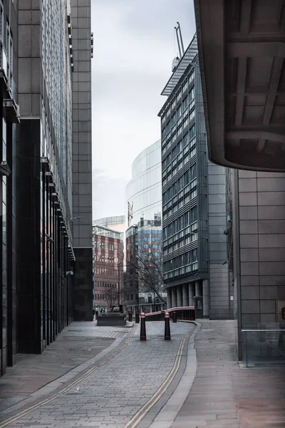 London February 2021 Empty Streets City London National Lockdown Covid — Stock Photo, Image