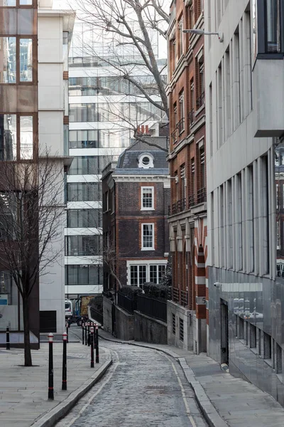 Londra Regno Unito Febbraio 2021 Empty Streets City London Durante — Foto Stock